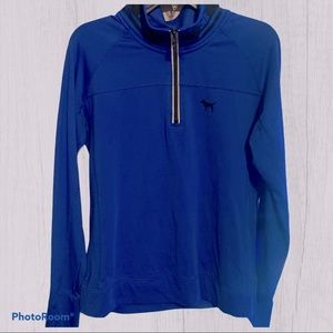 Ladies PINK 3/4 zip pull-over